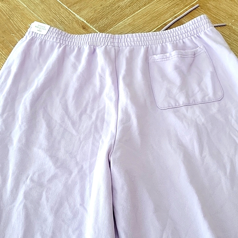 Victoria's Secret Elastic Waist Drawstring Wide Leg Sweatpants Lilac XXL NWT - Picture 8 of 10